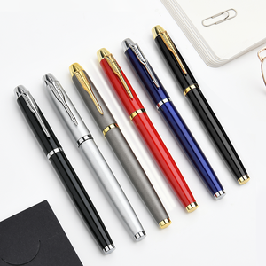 定制企业刻字0.5毫米碳水中性中性笔办公文具商务礼品盒批发金属笔 - Product Image 1