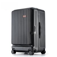 Maleta de Negocios con Apertura Frontal, Expandible, Carcasa Rígida de PC, Ruedas Giratorias, Candado TSA, 20 Pulgadas, Equipaje de Mano para Avión