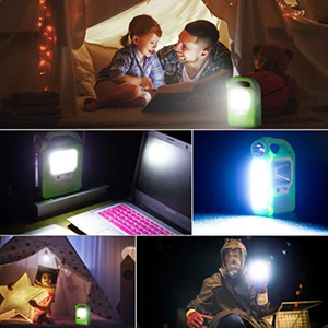 Lampe torche portable multifonctionnelle solaire rechargeable par USB COB LED 3-en-1, batterie externe, lumière d'extérieur CE - Product Image 6