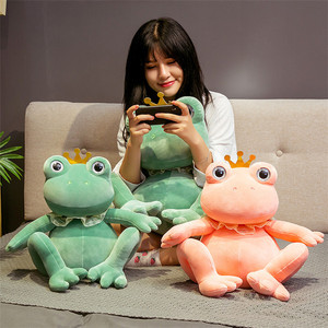 Peluche <span class=keywords><strong>Grenouille</strong></span> Princesse Personnalisée OEM ODM, Logo, Taille et Couleur Personnalisables, <span class=keywords><strong>Grenouille</strong></span> en Peluche avec Couronne Dorée et Dentelle, Mascotte pour Cadeau Promotionnel de Mariage - Product Image 6