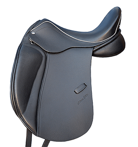 Selle de dressage en cuir faite à la main de qualité supérieure, finition de luxe, assise profonde, confort supplémentaire, ajustement réglable, selle pour cheval pour l'équitation - Product Image 2