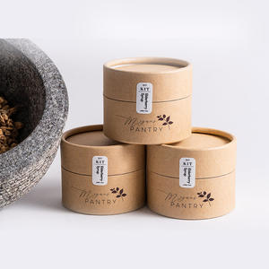 Vente en gros boîte de tubes en papier cadeau cosmétique en carton cylindrique personnalisé emballage de tube en papier rond pour café kraft brun - Product Image 4