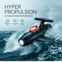 Véhicule de propulsion sous-marine DDP Sea Scooter avec propulseur hydrodynamique à ailettes et projecteur avant