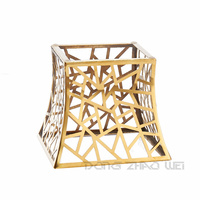 Présentoir à desserts en métal doré, luxueux et décoratif, branches carrées, présentoir à gâteaux, nourriture et sucreries, Offres Spéciales