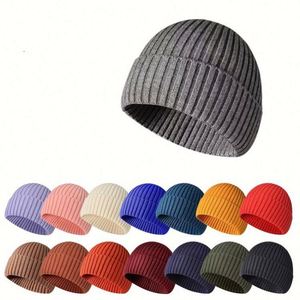Hot Selling Knitted Beanie Cap High Quality Women Men Winter Casual Dress Warm Cuffed Beanie <b>Hats</b> With Custom Logo - Product Image 1