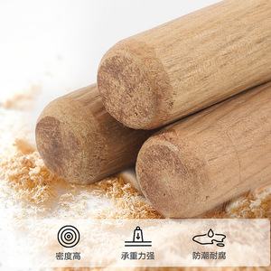 Eucalyptus Wood Dowels M6 M8 M10 M12 Natural Color Durable Furniture Accessories - Product Image 2