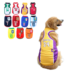 <span class=keywords><strong>Maillot</strong></span> de sport vibrant sans manches pour chien, débardeur en maille haute élasticité pour chiot, tenue d'équipe pour activités extérieures et entraînement - Product Image 1
