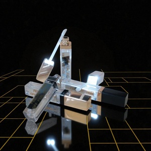 Gloss à lèvres avec lumière LED 9 ml, bouchon à vis en plastique, cosmétique avec couleur personnalisée et options OEM - Product Image 4