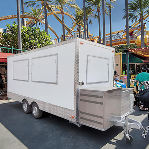 รถพ่วงอาหารจานด่วนสำหรับพิซซ่าแฮมเบอร์เกอร์บาร์กาแฟบาร์บาร์บีคิวแบบกำหนดเองอุปกรณ์ครบครัน - Product Image 1