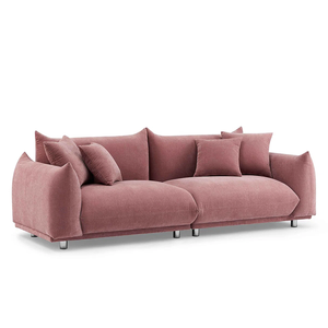 Coussin en tissu bouclé Blush, canapé nuage, mobilier pour <span class=keywords><strong>salon</strong></span>, appartement, villa, salons avec cadre en bois - Product Image 1
