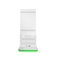 Kiosque d'exposition IA Avatar 55 pouces avec écran tactile sur pied, guide virtuel avec caméra pour musées et aéroports