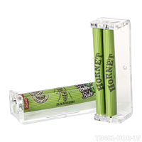 HORNET 78MM Acrylique En Plastique Cigarette Rouleau Blanc Transparent Base Vert Hornet Rouleau Tissu