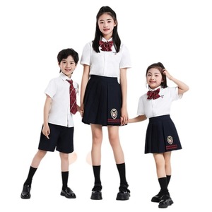 Fournisseurs de designs d'uniformes scolaires pour maternelles en Chine, uniformes de maternelle noirs et blancs de style anglais tendance - Product Image 1