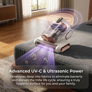 Aspiradora UV para Ácaros del Polvo en Colchones, Potente Succión, Eliminador de Alérgenos Portátil para Cama, Almohadas, Sofás y Telas, Cuidado Diario del Hogar - Product Image 2