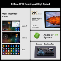FYT 7870 CPU 9/10 Inci Universal Android 2K GPS Mobil untuk Pemutar DVD Octa-Core Android 13 Sistem Audio Stereo RGB GPS Terintegrasi
