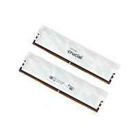 Crucial Pro DDR5-6400 CL32 32GB Kit (16GBx2) UDIMM: OC Gaming Memory White CP2K16G64C32U5W