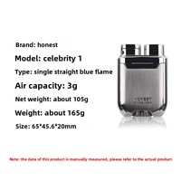 Briquet Métallique Gonflable Coupe-Vent 2026 – Allumeur Créatif à Flamme Bleue Directe – Minimaliste Haut de Gamme pour Hommes au Butane