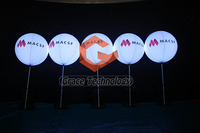 Ballon gonflable de support de poteau de PVC de lumière de la publicité extérieure LED pour des parties et des événements