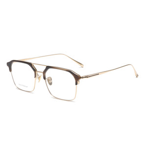 Nuevo marco óptico de medio Marco de titanio puro moda femenina cien marco cuadrado anti-Luz Azul se pueden prescribir lentes - Product Image 1