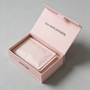 Boîte d'emballage rigide personnalisée de luxe, recyclable, <span class=keywords><strong>magnétique</strong></span>, rose, pour cosmétiques, masque facial, huile essentielle, <span class=keywords><strong>essence</strong></span>, eye black, boîte en papier - Product Image 2