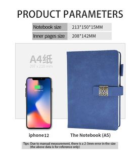 Journal High Quality Leather Notebook Planner <b>Notepad</b> Paper Gift Free Samples Printed Diary Custom Color - Product Image 5