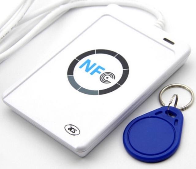 ACR122U NFC Reader Writer USB Contactless Smart Card RFID Reader with 13.56MHz Frequency Access Control Card Reader