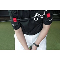 SwingPerfect - Entrenador de Alineación de Hombros para Golf, Varilla de Fibra de Carbono, 3 Pelotas, Retroalimentación Visual, Ayuda para el Entrenamiento de Swing y Putt, Nivel Junior