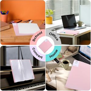 Carpeta Portafolio con 40 Bolsillos, Carpeta Portafolio <span class=keywords><strong>de</strong></span> 8.5" X 11", Carpeta con Capacidad para 80 Páginas con Fundas <span class=keywords><strong>de</strong></span> Plástico, Carpeta <span class=keywords><strong>de</strong></span> Plástico para la Escuela - Product Image 5