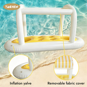 Bar flottant <span class=keywords><strong>gonflable</strong></span> YACHEN en PVC, station de boissons, refroidisseur de boissons, support de boissons flottant pour piscine, accessoires pour fêtes d'été - Product Image 3