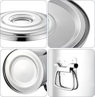 Conteneur isotherme moderne en acier inoxydable SS 304 de 15L, 35L, 55L pour aliments chauds et froids, idéal pour restaurants