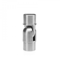 Coude réglable en acier inoxydable 304 pour tube rond de 42,4 mm, connecteur de main courante pour balustrade d'escalier