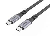Cable Zowie USB4 a USB4/USB-C, 40Gbps, 240W, 8K 60Hz, 1M (6.6 pies), Tipo-C, Nylon, para Computadora, Laptop, IOS, Hub y Base de Conexión