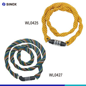 Antivol de chaîne de vélo et moto au design excellent, non certifié, avec cadenas à combinaison - Product Image 1