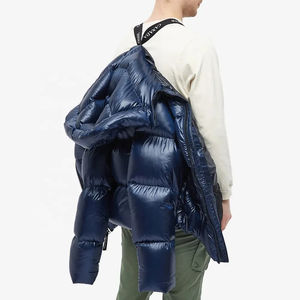 Vestes d'hiver pour hommes, veste matelassée chaude pour hommes, imperméable, à capuche, en duvet, veste d'extérieur tendance, épaisse, coupe-vent, veste à bulles - Product Image 3