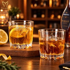 Vasos de Whisky de 250 ml Sin Plomo con Base con Diseño Floral, Vasos Old Fashioned de Cristal Premium para Bourbon, Gran Venta - Product Image 5