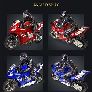 Vente Flash Moto RC 1:6 pour cascades, voiture de cascade à dérive à 360 degrés, jouet télécommandé 2.4G avec lumières - Product Image 4