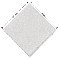 Plafond en grille perforée de haute qualité, 60*60 cm, en PVC laminé, en plâtre, style moderne, imperméable, ignifuge, pour hôtels