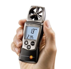 Anemómetro de Vaneo Compacto Testo 410-1, Medidor de Velocidad del Aire de 0.4-20 M/s y Temperatura de -10-50°C, Mide el Frío del Viento y la Escala de Beaufort - Product Image 3