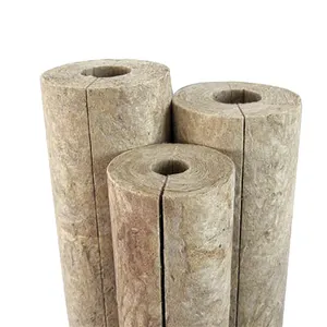 Coperta di lana di roccia in lana minerale conducibilità termica Non combustibile tubo isolante in poliisocianurato