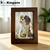 Vente en gros directe d'usine pour urne funéraire en bois pour animaux de compagnie avec cadre photo imprimé UV 30/50/70 Cu.in. Boîte commémorative personnalisée pour chat
