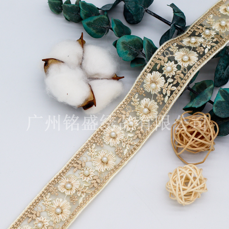 Yz173-light yellow-3.5cm-with beads