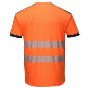 PORTWEST - T181ONRM PW3 Camiseta de manga corta naranja/azul marino de alta visibilidad-EAN 5036108309399 ROPA DE TRABAJO DE LA HI-VIS - Product Image 2