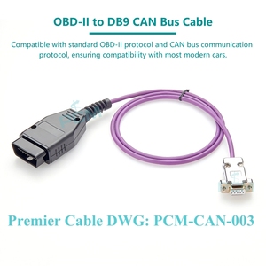 OBD-II to DB9 Data Logger OBD2 16Pin CAN Bus Cabo para Auto Car Truck Bus Vehicle Manutenção Diagnostic Monitor Testing - Product Image 4