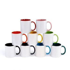 Mug à café en céramique personnalisé de 11 oz avec logo sur mesure, en porcelaine fine, pour sublimation de photos couleur sur le rebord intérieur, idéal pour la vente en gros de mariages - Product Image 1