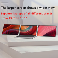 13.3 14 15.6 Double Écran Triple Display Extender Moniteur Portable LCD Pour Ordinateur Portable