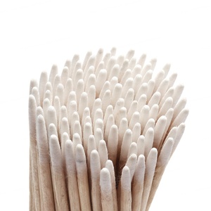 Brosse à coton ultra-petite en bois, mini-brosse jetable en kapok, coton biologique, outil de maquillage pour extensions de cils - Product Image 5