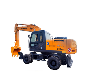 Compre Excavadoras Usadas Baratas, Excavadora de Ruedas Hyundai 210w Original de Corea, Excavadora Robex 210 de 21 Toneladas, Precio de Excavadora R210w-9 210w-7 - Product Image 1