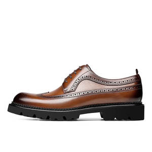 Zapatos <span class=keywords><strong>de</strong></span> Hombre Hechos a Mano en Color Marrón para Bodas, Negocios, Punta en Pico, Oxford, Vestimenta Formal, Nuevo Diseño 2025, Cuero Lujoso, Todas las Temporadas - Product Image 4