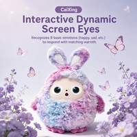 Jouet en peluche interactif intelligent AI Lapin Mignon, Compagnon Parlant, Compagnon AI en Peluche pour Enfants, Cadeaux, Jouets de Bureau Confortables