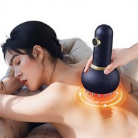 Masajeador de meridianos inteligente para uso doméstico, microcorriente, calefacción, luz roja, intensidad ajustable, larga duración, spa de un toque, Guasha, ventosas